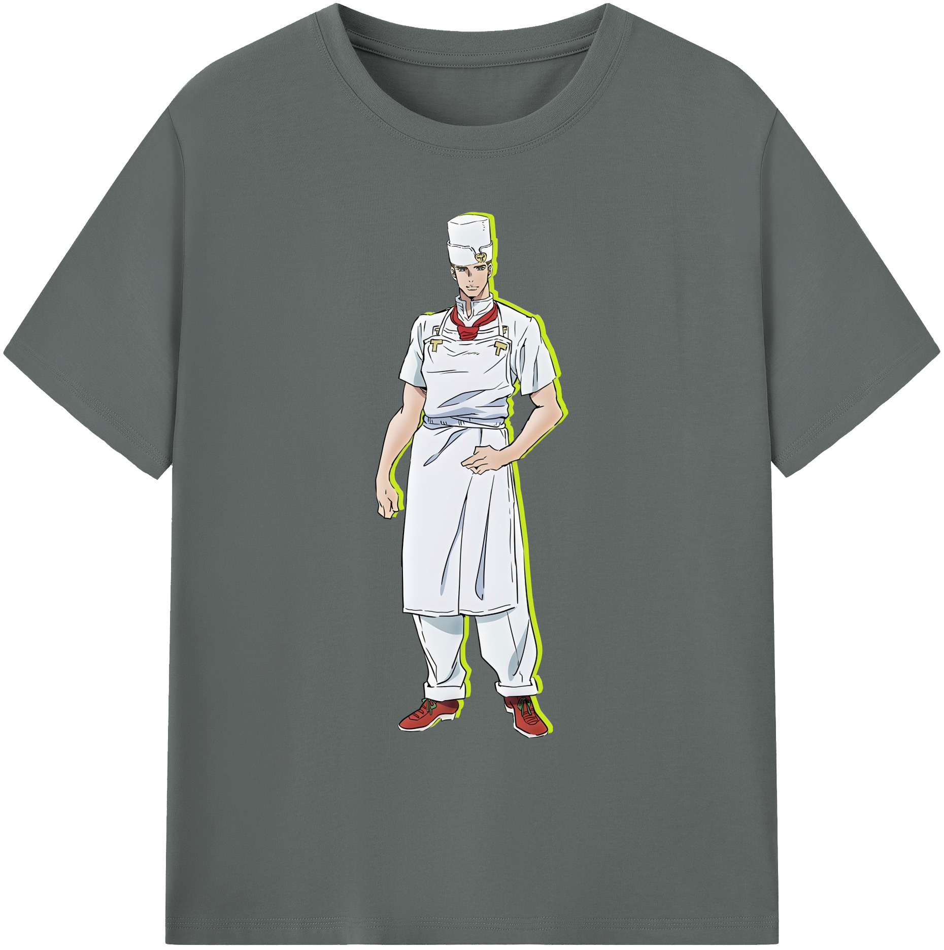（画像用） ジョジョの奇妙な冒険 Tonio Trussardi JoJo's Bizarre Adventure トニオ?トラッサルディ 綿100％ メンズ半袖Tシャツ｜肌触りやわらか＆通気性